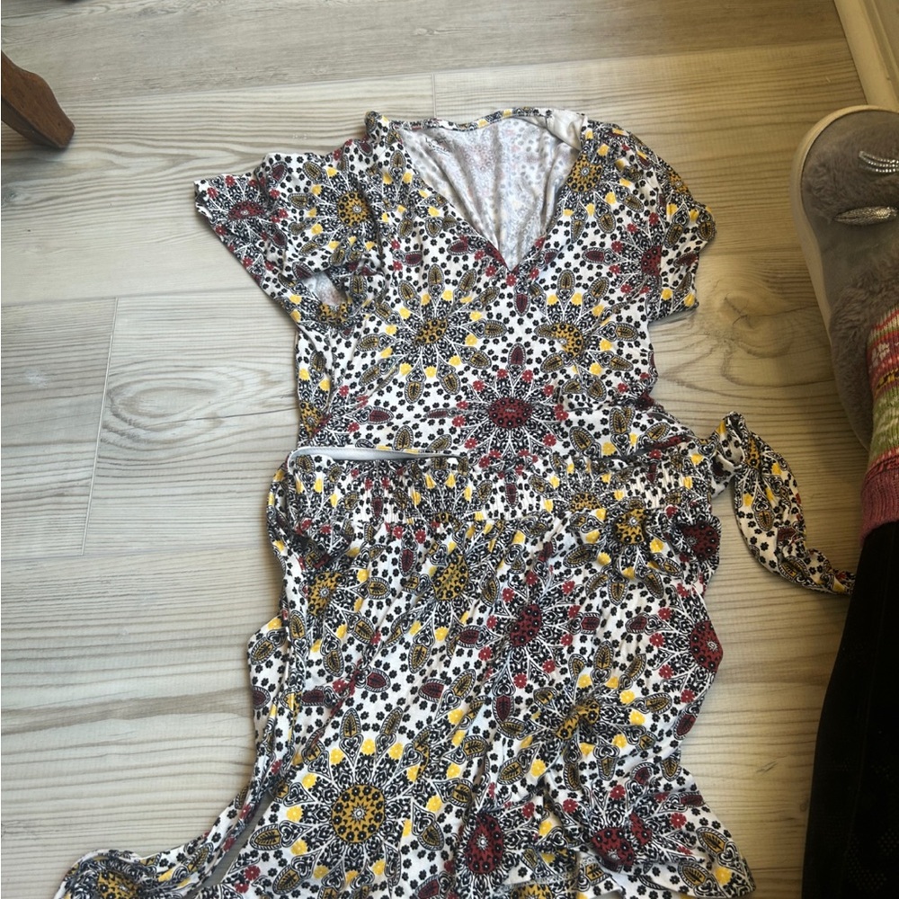 LOFT Multicolor Tie Romper